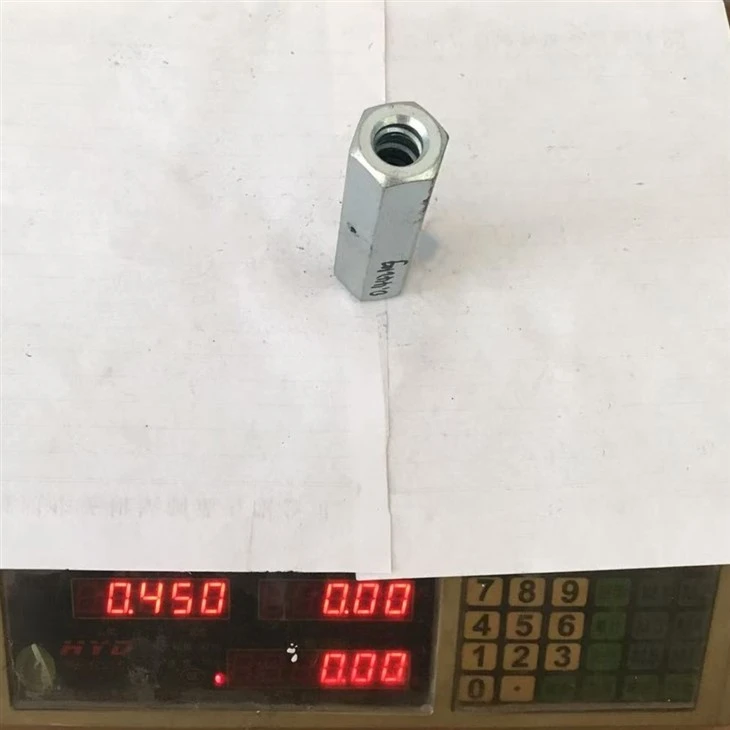 weight of 30×100 hex nut